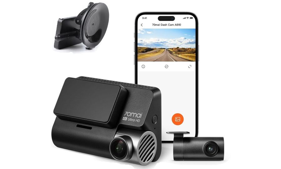 70mai 4K A810 Dash cam + HDR zadná kamera + držiak kamery