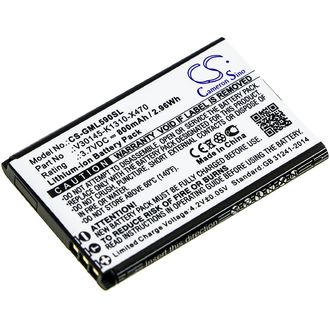 Batéria pre Saiet Lumina/Ready/Single, Brondi Amico Favoloso, Gigaset GI390/590 a iné, 800 mAh, L