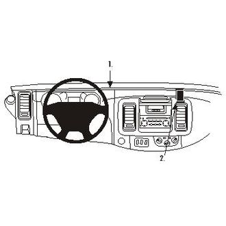 Brodit ProClip pre Renault Trafic/Opel Vivaro/Nissan Primastar 02-10, na stred vpravo