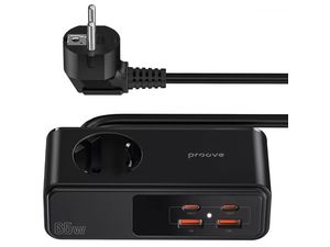 Napájací panel Proove Homester Pro 65W (1AC + 2 Type-C + 2 USB) 1,5 m