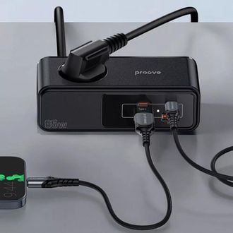 Napájací panel Proove Homester Pro 65W (1AC + 2 Type-C + 2 USB) 1,5 m