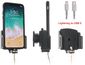 Brodit držiak pre Apple iPhone 11 Pro/11/XR/Xs/X v puzdre, priechodka pre orig. Blesk/USB-C