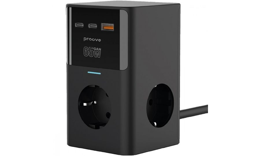 Proove Power Cube 65W (3AC + 2 Type-C + 1 USB) 1,5 m