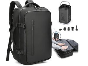 Vákuový kompresný cestovný batoh 22-45L – rozšíriteľný + bezdrôtová vzduchová pumpa