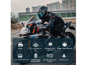 FreedConn R3 Pro Handsfree držiak na prilbu so záznamovou kamerou, pre motocykel