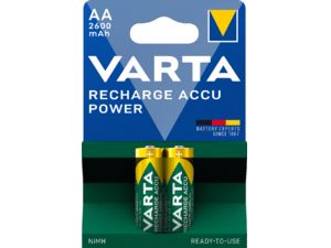 Varta Recharge Accu Power AA 2600mAh, 2ks dobíjacích batérií