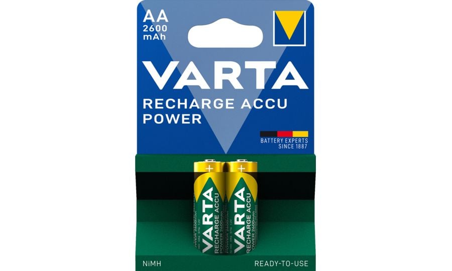 Varta Recharge Accu Power AA 2600mAh, 2ks dobíjacích batérií