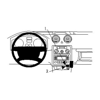 Brodit ProClip montážna konzola pre Volkswagen Caddy 04-15, stred. tunel