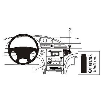 Brodit ProClip montážna konzola pre Chrysler Pacifica 04-09, na stred vpravo