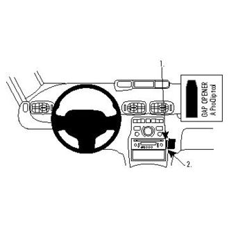 Brodit ProClip montážna konzola pre Citroen C3 Picasso 09-18, na stred vpravo