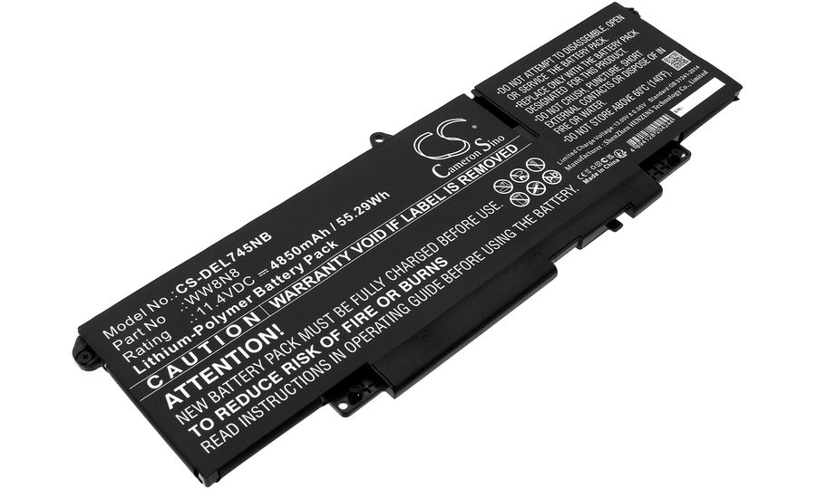 Batéria pre Dell Latitude 7640 2-In-1 a ďalšie, 4850 mAh