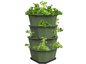 Samozavlažovací kvetináč Gusta Garden PAUL POTATO, 4 vrstvy, tmavozelený