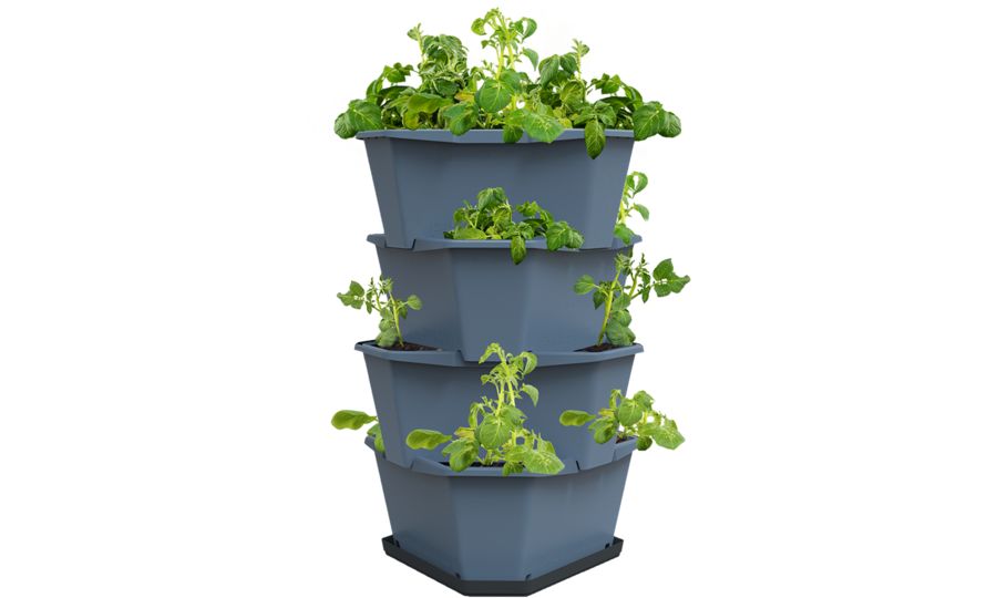 Gusta Garden PAUL POTATO 4-vrstvový samozavlažovací kvetináč, modrý