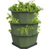 Gusta Garden PAUL POTATO 3-vrstvový samozavlažovací kvetináč, tmavozelený