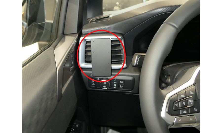 Brodit Montážny držiak ProClip na Volkswagen Amarok 24-25, vľavo na mriežke ventilácie