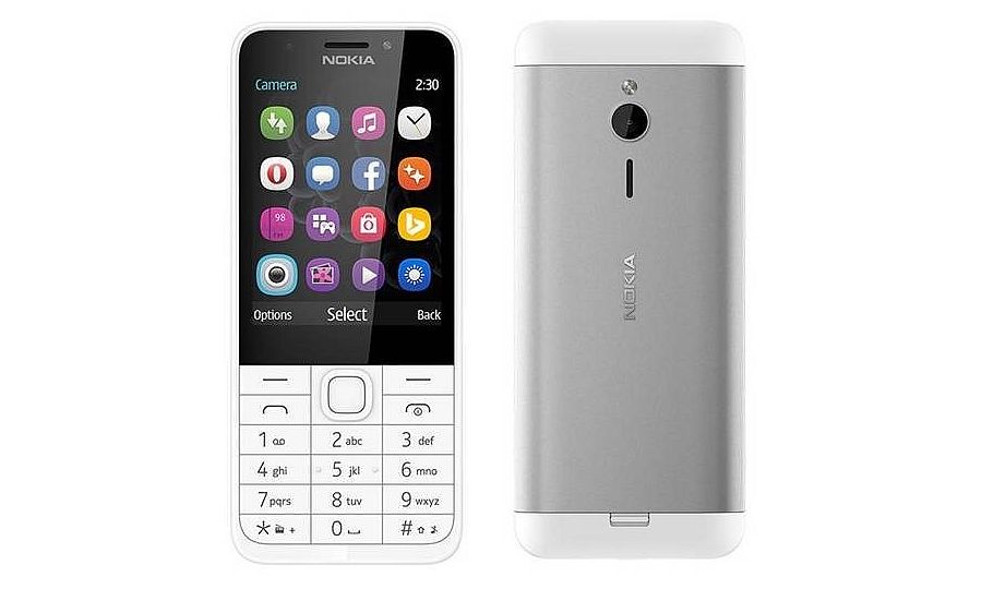 Nokia 230, biela a strieborná