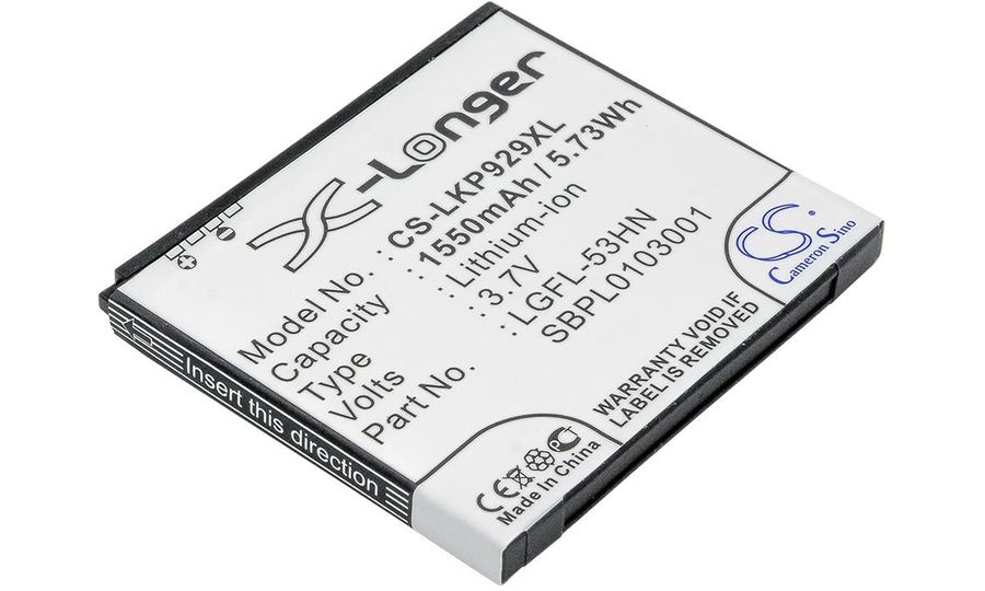 Batéria pre LG Optimus 2X, Optimus 3D, Doubleplay a ďalšie, 1550 mAh, Li-Ion