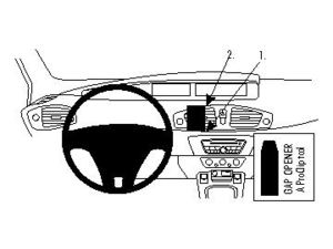 Brodit ProClip montážny držiak pre Renault Scenic 10-17, pre stred
