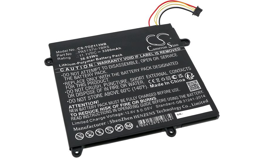 Batéria pre Toshiba Portege Z10T-A, Portege Z10T-A-102, Portege Z10T-A-112 a ďalšie, 3300 mA, Li-Pol