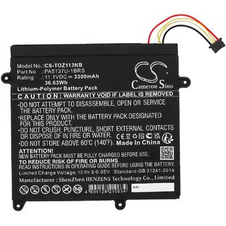 Batéria pre Toshiba Portege Z10T-A, Portege Z10T-A-102, Portege Z10T-A-112 a ďalšie, 3300 mA, Li-Pol