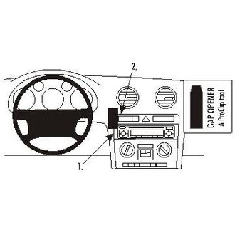 Brodit ProClip montážna konzola pre Audi A3 05-07/A3 03-06/S3 05-07/S3 03-06, na stred