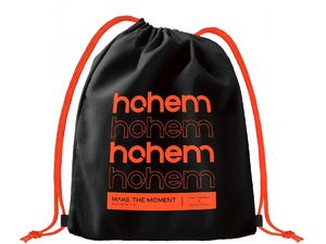 Hohem Carry Bags, taška na chrbát so šnúrkou, čierna
