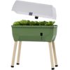 Samozavlažovací kvetináč Gusta Garden SAMMY SALAD s vekom, tmavozelený
