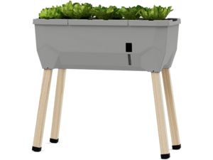 Samozavlažovací kvetináč Gusta Garden SAMMY SALAD bez veka, svetlosivý