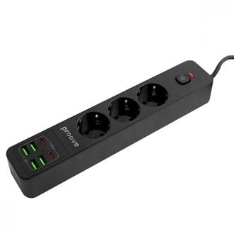 Predlžovací kábel do zásuvky Proove P-03 (3AC + 4 USB + 2 Type-C) 2 m