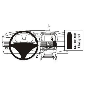 Brodit ProClip montážna konzola pre BMW 520-545/M5 E60, E61 04-10, na stred vpravo