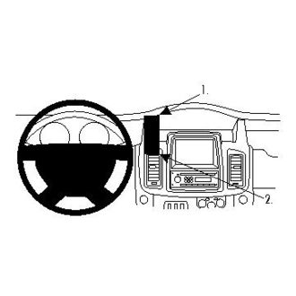 Brodit ProClip pre Renault Trafic/Opel Vivaro/Nissan Primastar 11-14, na stred
