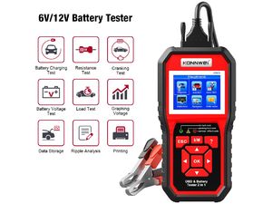 Konnwei KW870 autodiagnostika OBD II skener + tester batérií 6 - 12V