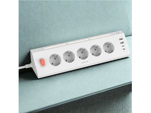 Predlžovací kábel Proove Prism (5AC + 2 Type-C + 2 USB) 1,6 m