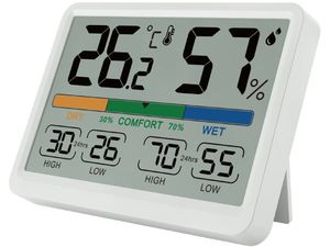 Teplomer LCD s vlhkomerom
