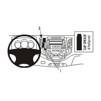 Brodit ProClip montážna konzola pre Toyota Hilux 06-09, na stred vľavo