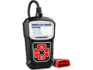 Konnwei KW310 OBDII autodiagnostika motora, čierna