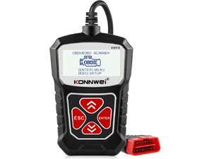 Konnwei KW310 OBDII autodiagnostika motora, čierna