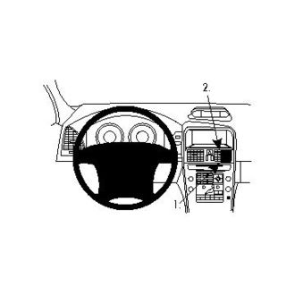 Brodit ProClip montážna konzola pre Volvo XC60 09-10, na stred vpravo