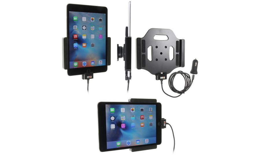 Brodit držiak do auta na Apple iPad Mini 5/4 bez puzdra, s nabíjaním z cig. zapaľovača