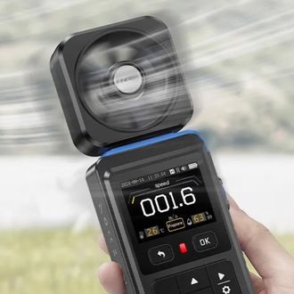 Anemometer FNIRSI FAM-02 s digitálnym farebným displejom 3v1