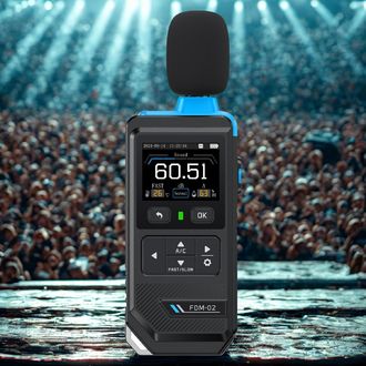 Merač hluku FNIRSI FDM-02 s digitálnym farebným displejom, 20 kHz