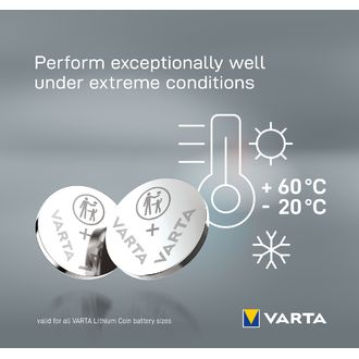 Varta CR 2025, 2 batérie
