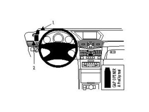 Brodit ProClip pre Mercedes Benz E-Class, Sedan 09-16/Stationwagon 10-16, vľavo nad mriežku ventilácie