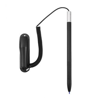 Dotykové pero / stylus pre tablet a mobilný telefón so samolepiacim držiakom, čierne