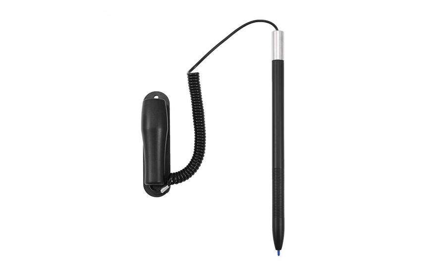 Dotykové pero / stylus pre tablet a mobilný telefón so samolepiacim držiakom, čierne