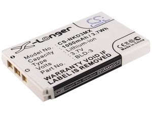 Batérie pre Nokia 7250i, 6610, 6585, 6560, 6200, 6220, (ekv. BLD-3) Li-Ion 1000mAh