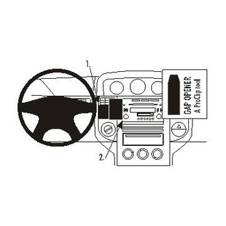 Brodit ProClip montážna konzola pre Nissan X-Trail 04-07, na stred vľavo