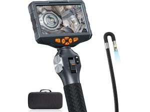 Endoskop Teslong TD500 Pro s 5" displejom IPS, 6,5 mm sondou, duálnou kamerou, 1,55 m káblom