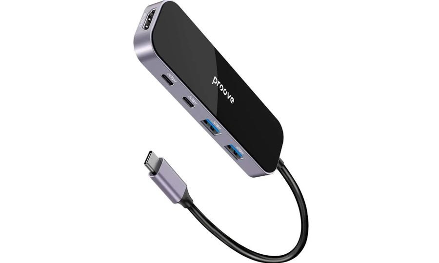 Proove Shadow USB-C-HUB 6v1 (2*USB3.1 + 2*Type-C + PD100W + HDMI)