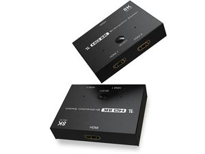 Obojsmerný prepínač HDMI 2.1 (2x1/1x2), 8K/60Hz, 4K/120Hz, 1080p/240Hz